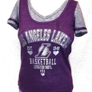 NBA Los Angeles Lakers layered look tank